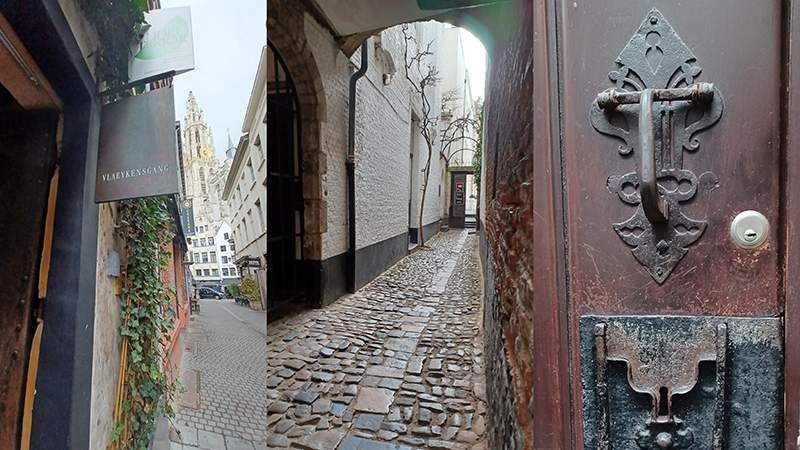 Vlaeykensgang achter de Onze Lieve Vrouwe Kathedraal