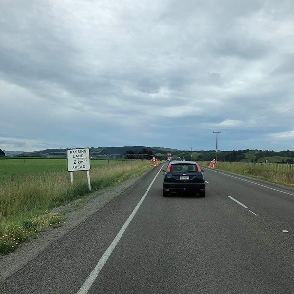 Passing Lanes worden ruim van te voren aangegeven in Nieuw-Zeeland